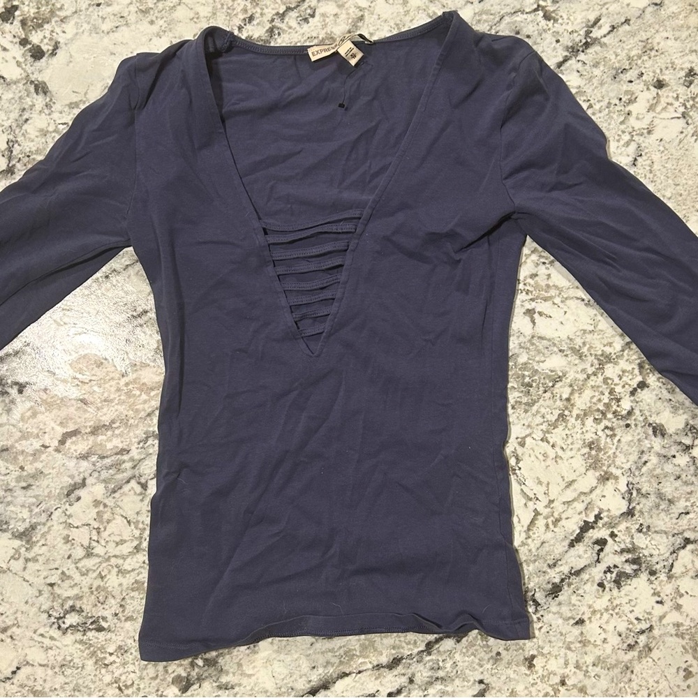Low v cut shirt